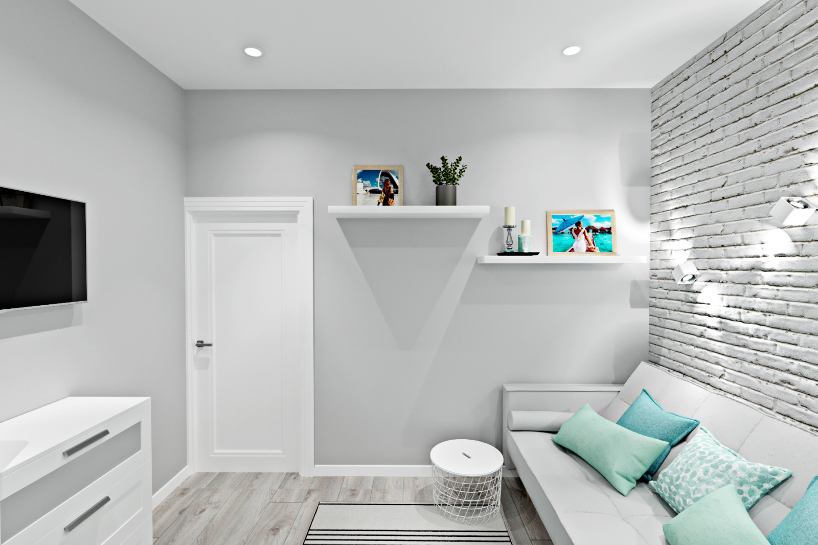 Концепция одноэтажного дома для семейной пары