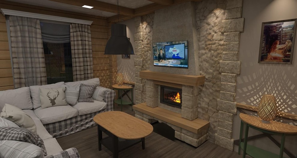 Баня в стиле "Шале" 2015г