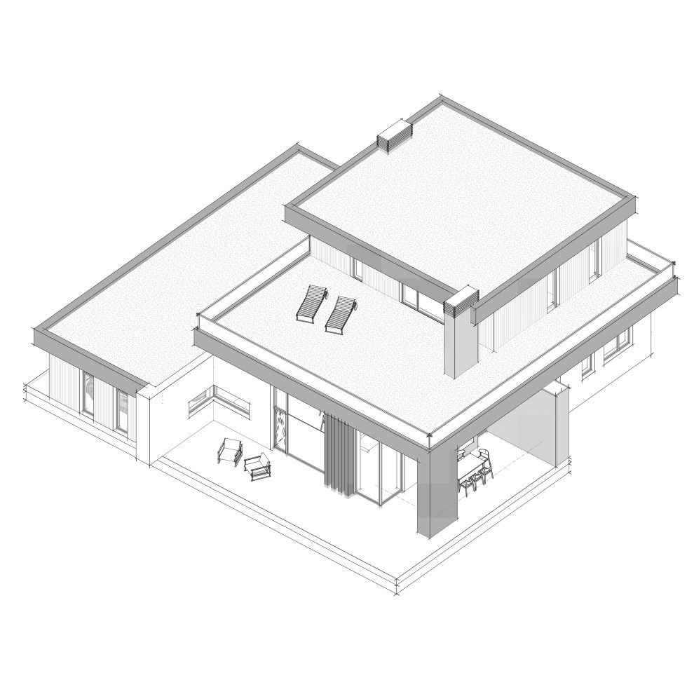 Обложка проекта: Проект современного коттеджа с плоской кровлей в КП Рублево