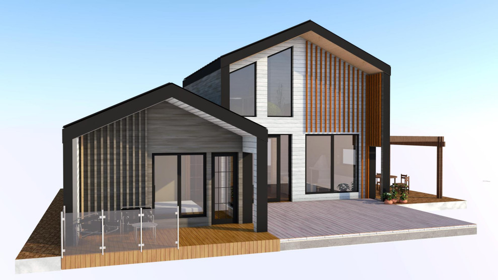 Индивидуальный проект частного дома в стиле БарнХаус