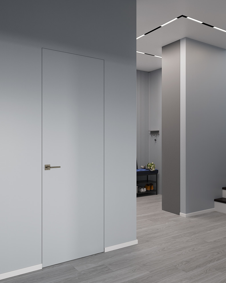 Дом с сеткой между первым этажом и вторым светом в Якутске.