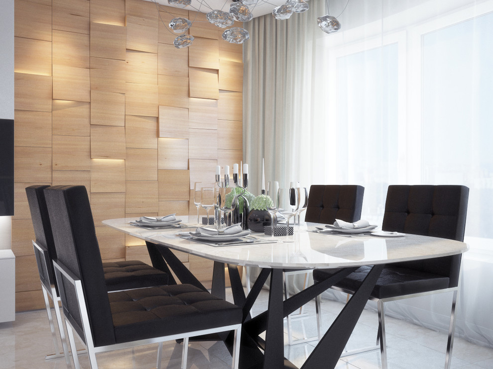 Интерьер квартиры в современном стиле с нотами ар-деко. ЖК Мегаполис. Минск