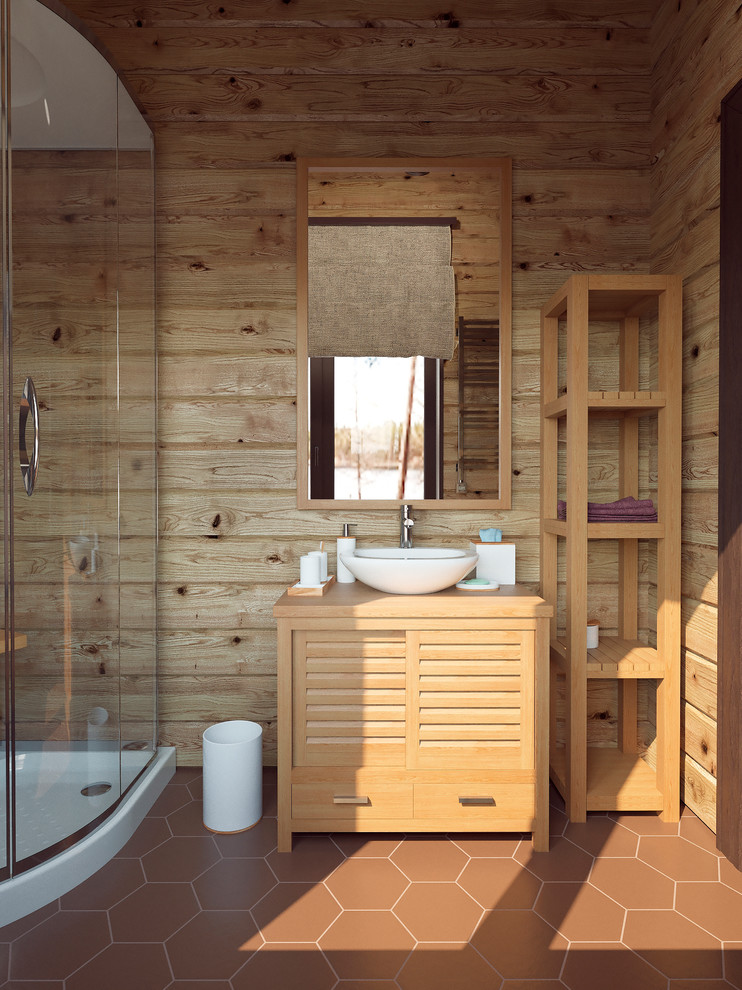 Интерьер загородного дома из бруса