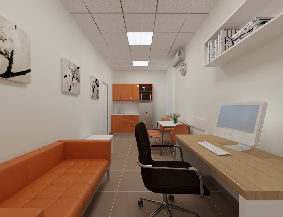 Дизайн-проект отделения ПАО Сбербанка Омская обл. г. Муромцево