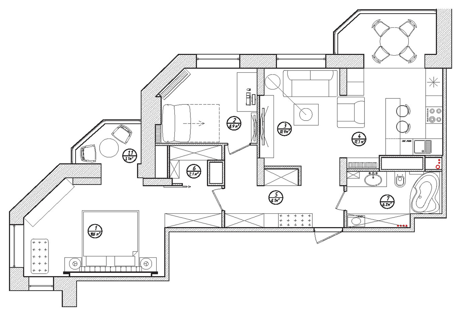 Обложка проекта: #20 | Проект квартиры 76м