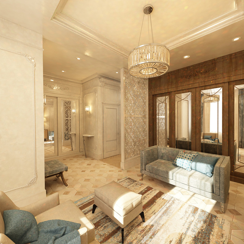 Интерьеры дома в стиле "Американская классика"