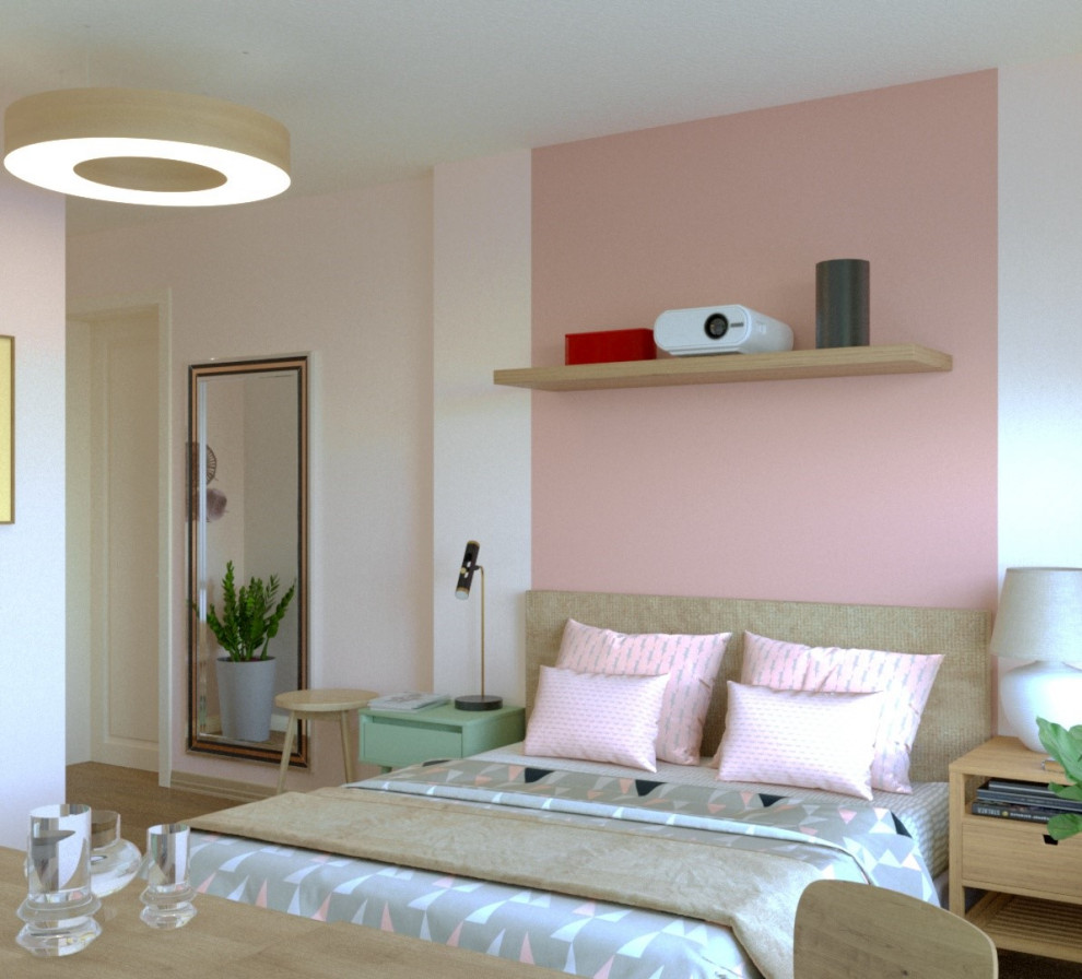 Яркая квартира для девушки ЖК Нагорный