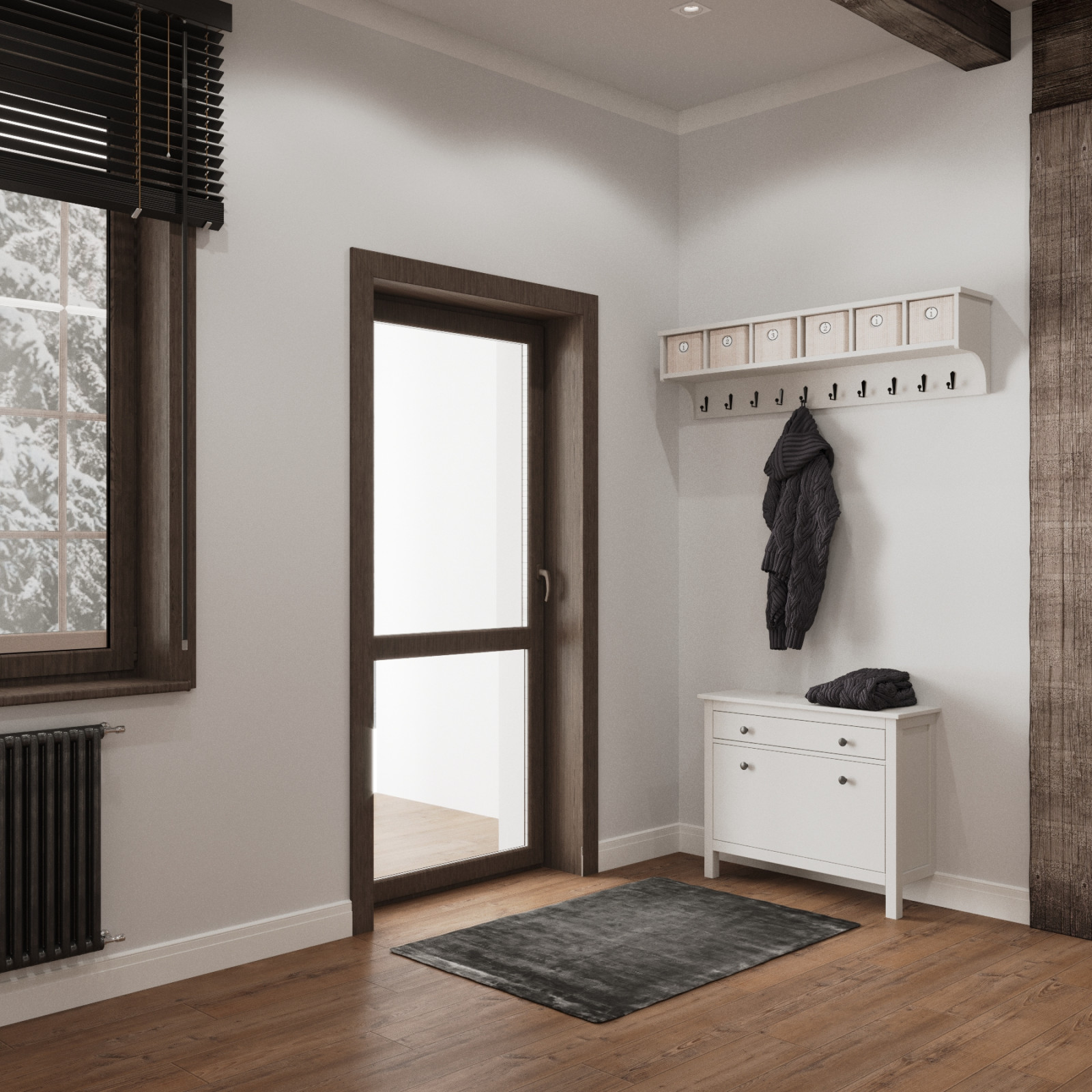 Дизайн интерьера гостиной на Луговой 41кв м