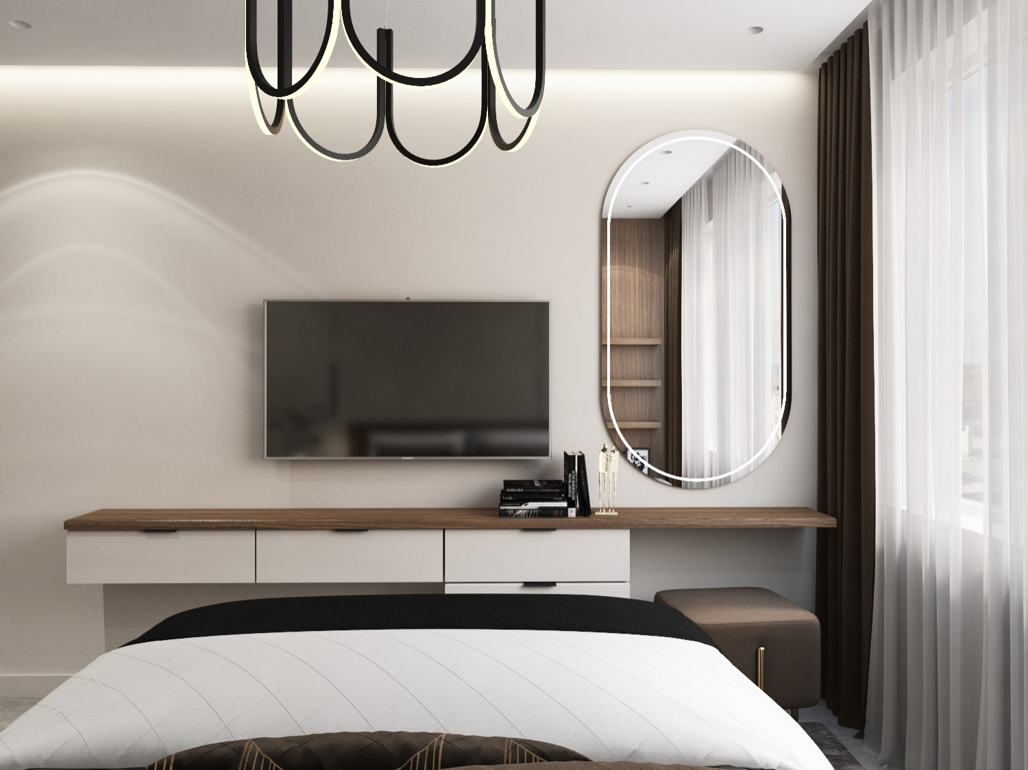 Квартира в Питере с черными акцентами