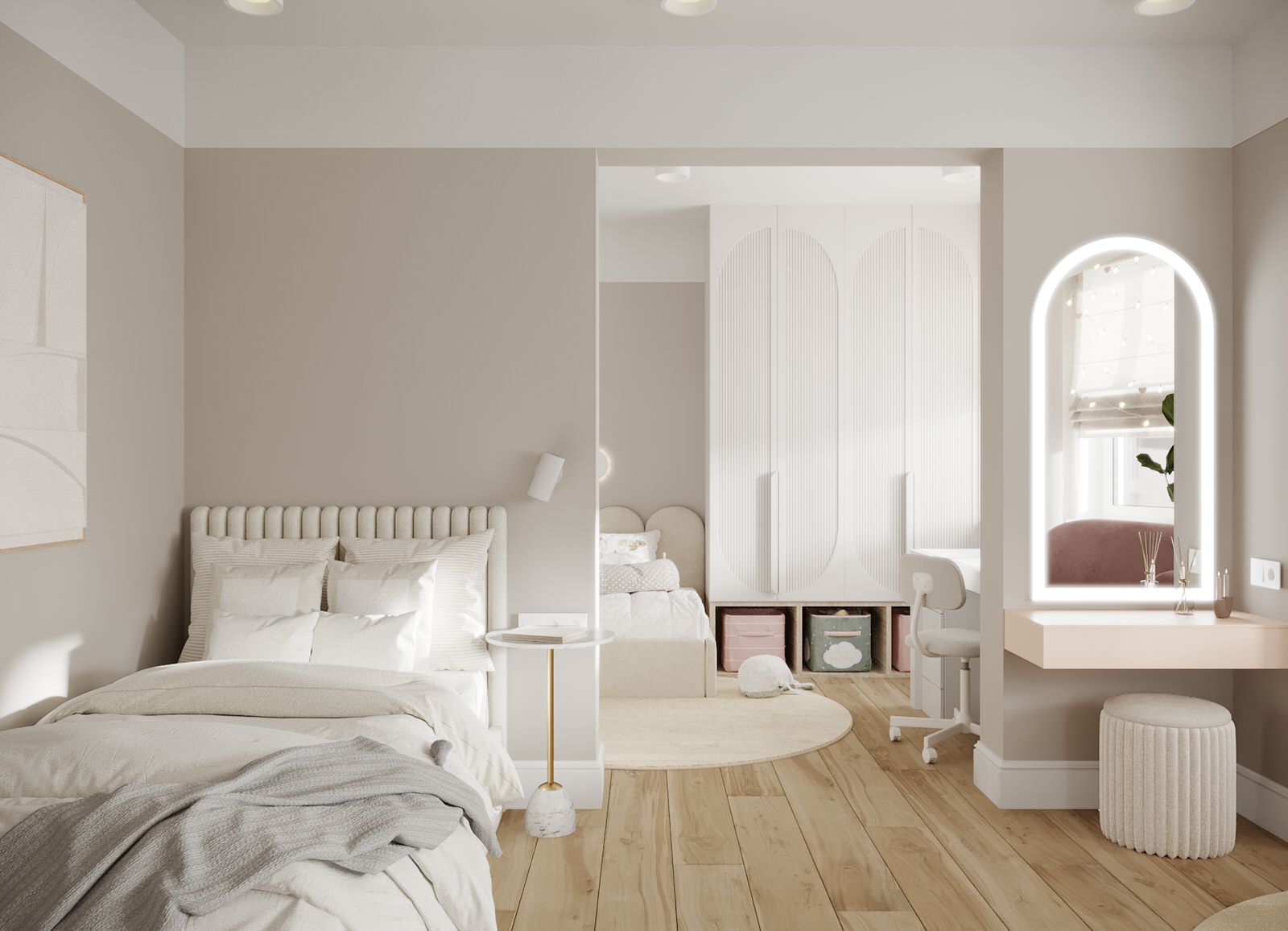 Детская комната для двух девочек на Камчатке {22кв.м.}