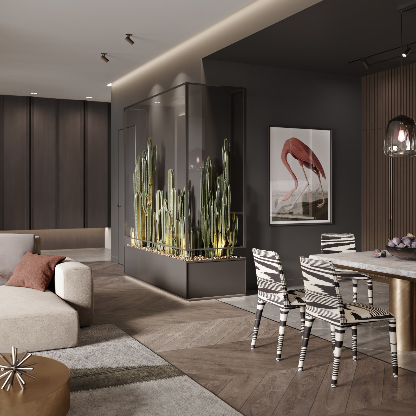 Дизайн - проект апартаментов в современном стиле