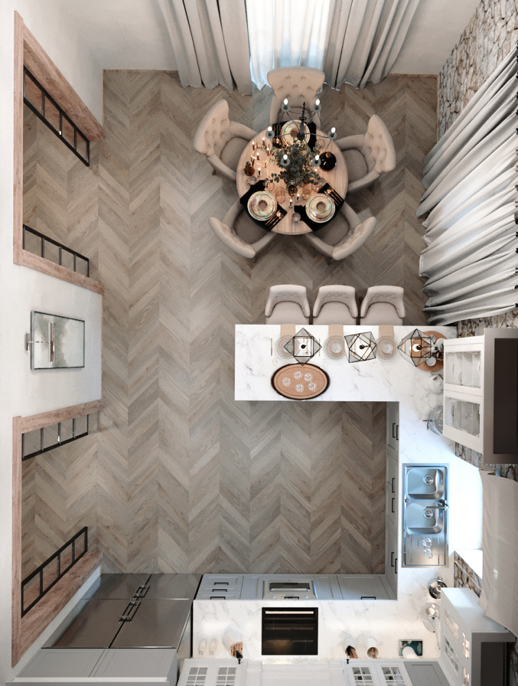 Интерьер загородного дома в стиле Шале