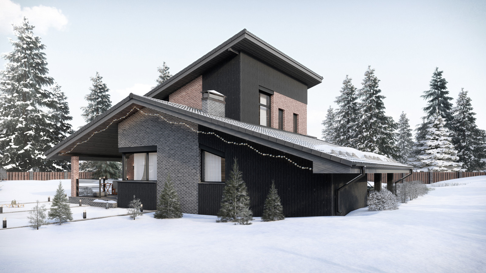 Проект Норд Хилл 2-х этажный дом