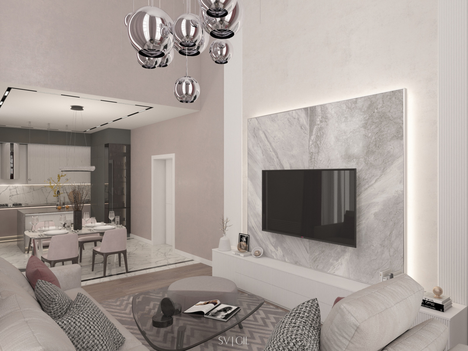 Современный интерьер коттеджа