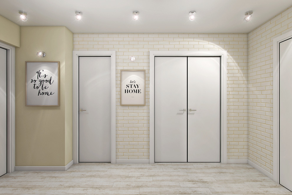 Простая и лаконичная квартира с седыми полами