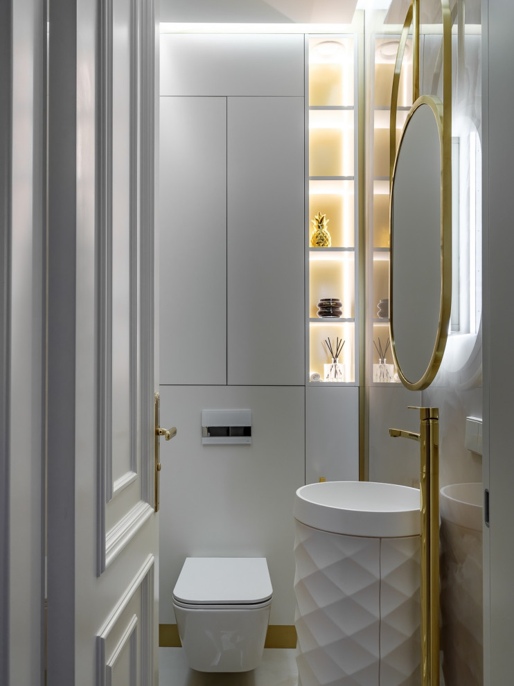 Люкс интерьер санузла в Квартире 160 кв. м. в стиле Неоклассика