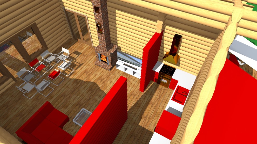 Коттедж. Сруб.