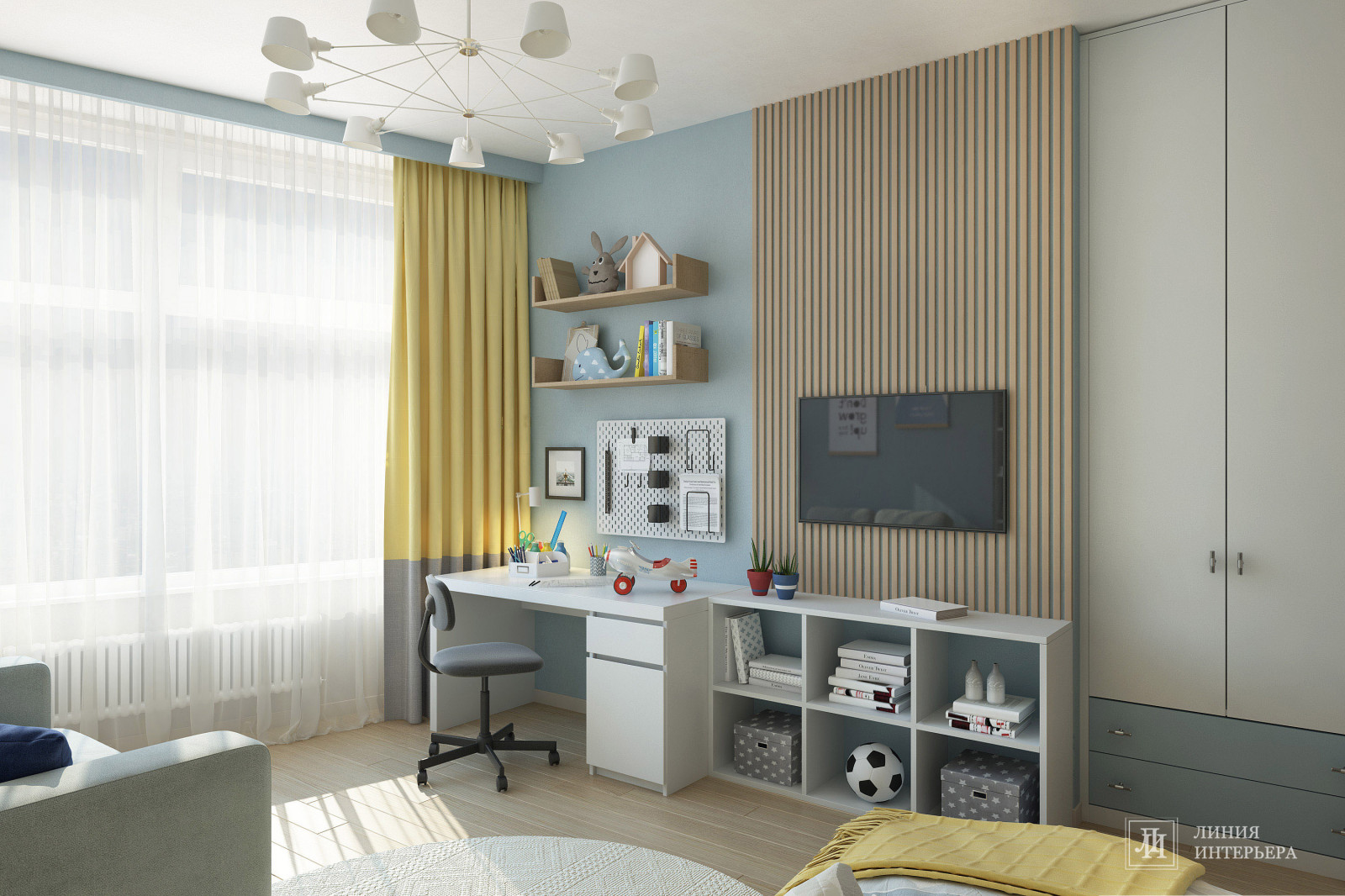 Дизайн интерьера 3-х комнатной квартиры в ЖК Триколор