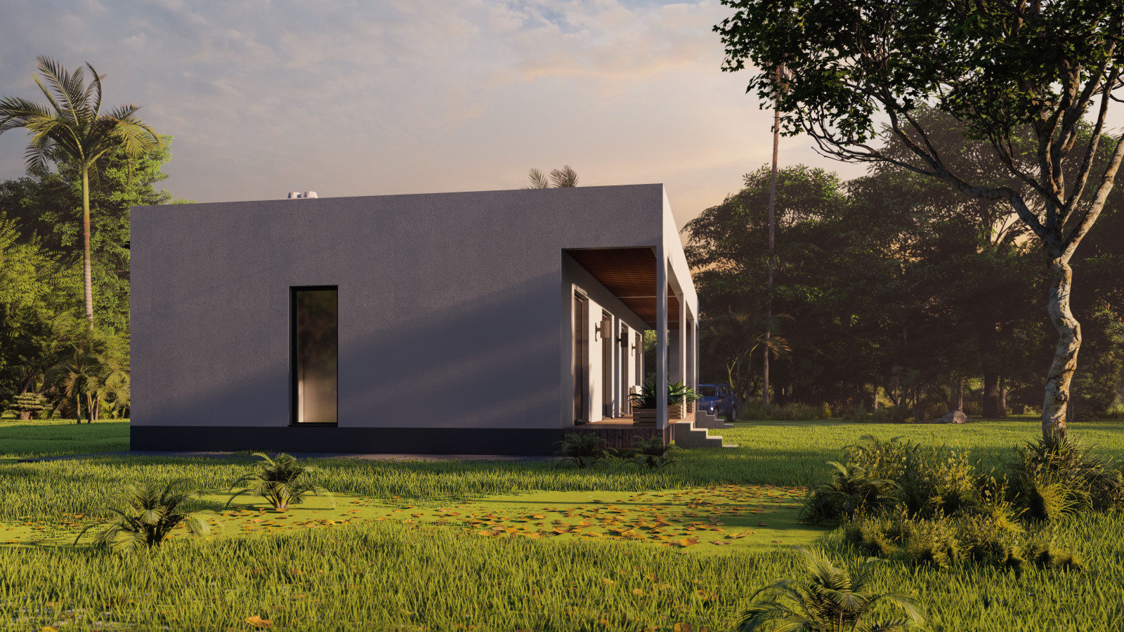 Одноэтажный частный дом