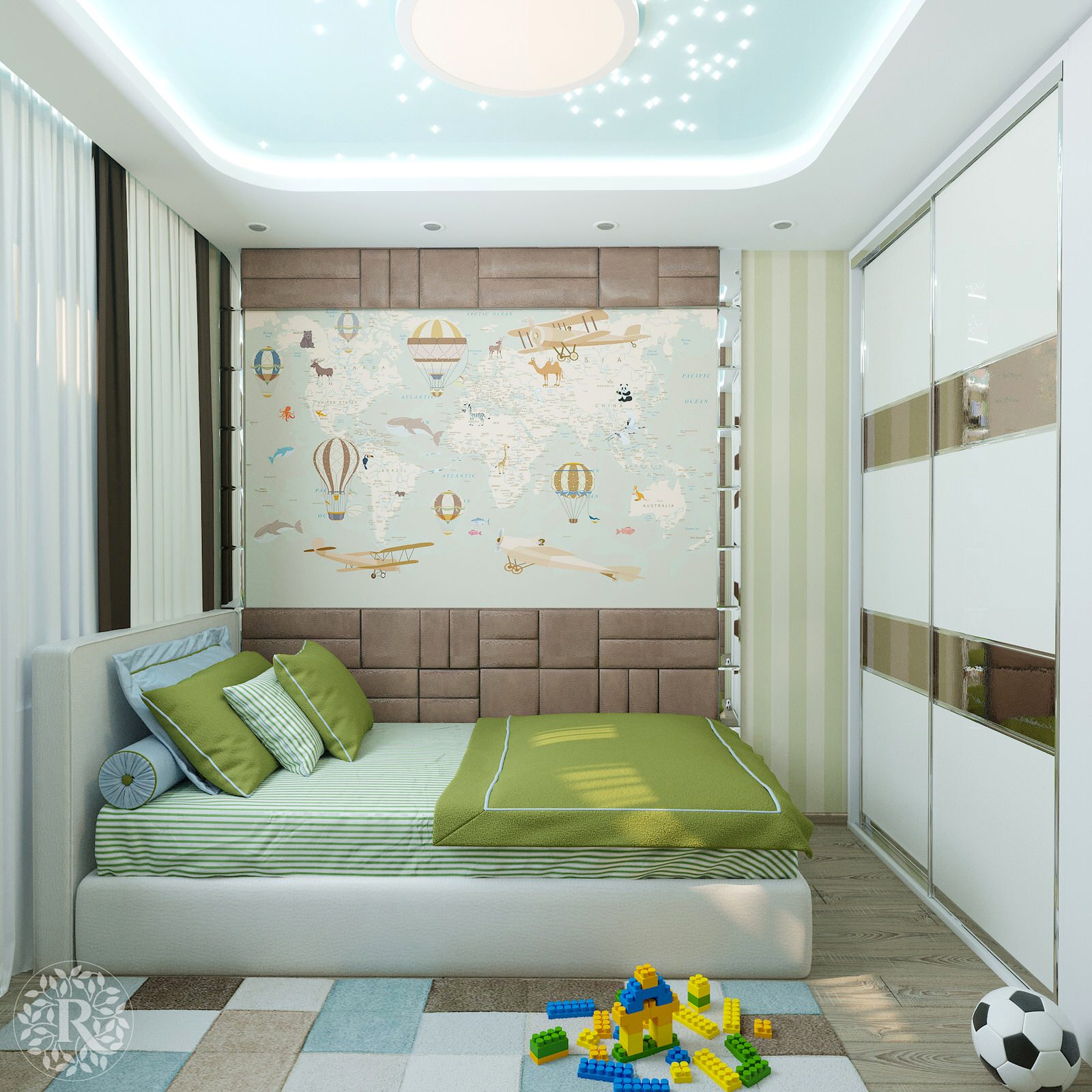 Обложка проекта: Детская для Мальчика в трёхкомнатной квартире в Москве