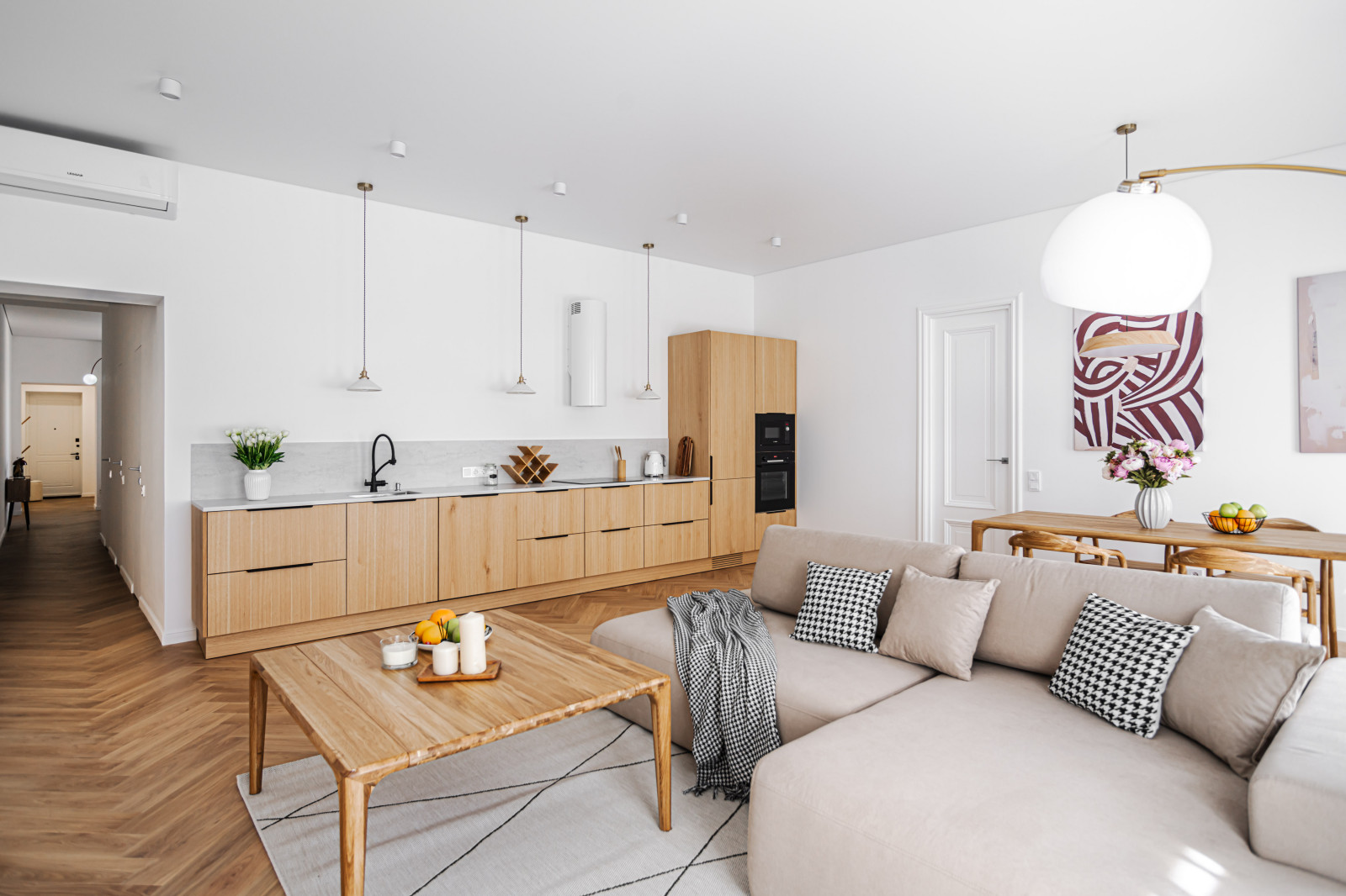 Светлая квартира в скандинавском стиле