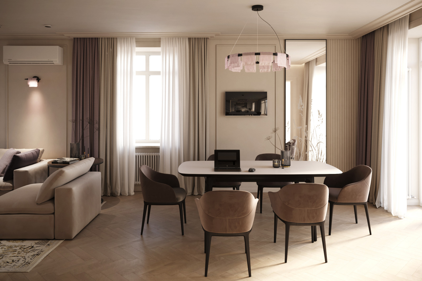 Обложка проекта: Загородный двухэтажный дом 132 м.кв. для семьи с ребенком школьником