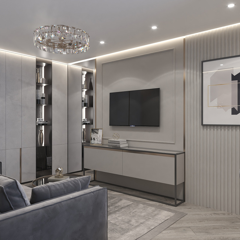 Дизайн интерьера "Гостиная в смарт двушке"