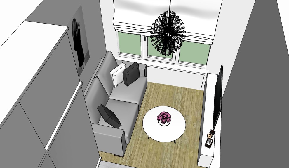 Эскиз таунхауса на Калужском шоссе/ зона отдыха