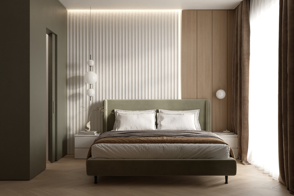 Проект 2-х уровневой квартире в эко-стиле.