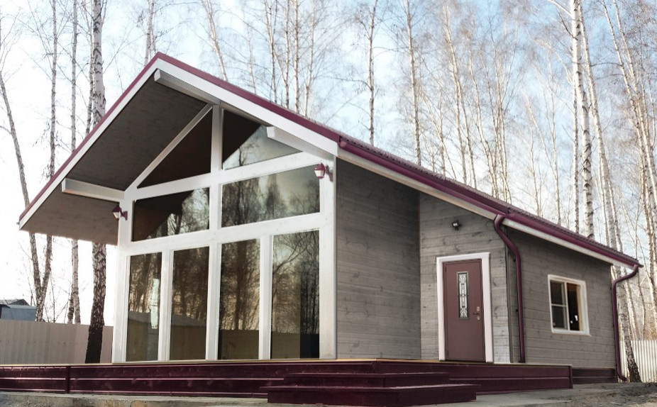 Дом с панорамным остеклением