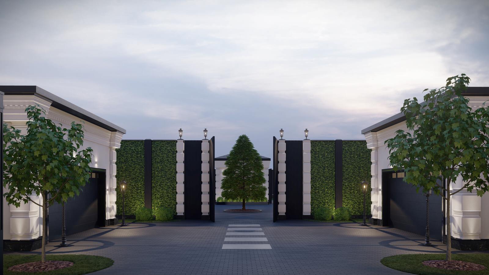 Разработка и оформление экстерьера и фасадов в проекте загородной резиденции