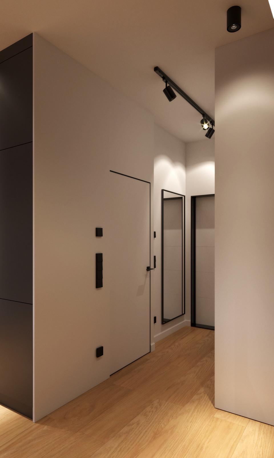 Квартира современном стиле с элементами лофта и легким оттенком минимализма