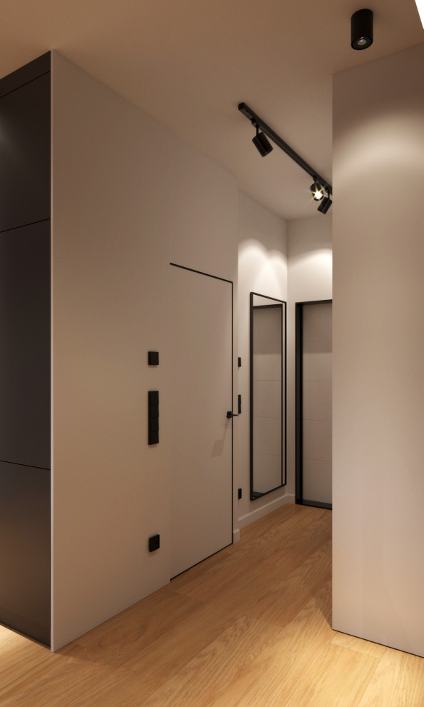 Квартира современном стиле с элементами лофта и легким оттенком минимализма