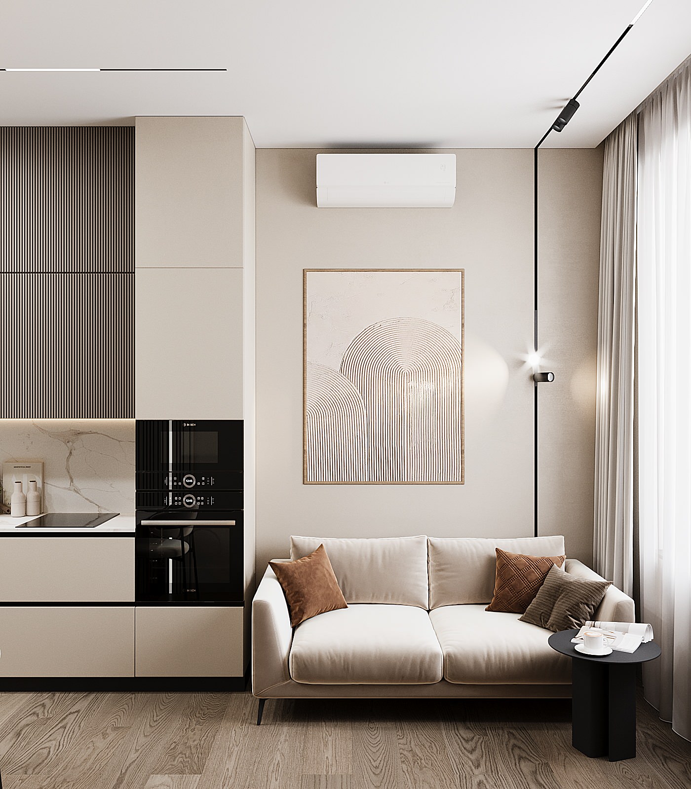 Обложка проекта: ЖК ЗИЛАРТ. 1-комнтаная квартира 43кв.м.