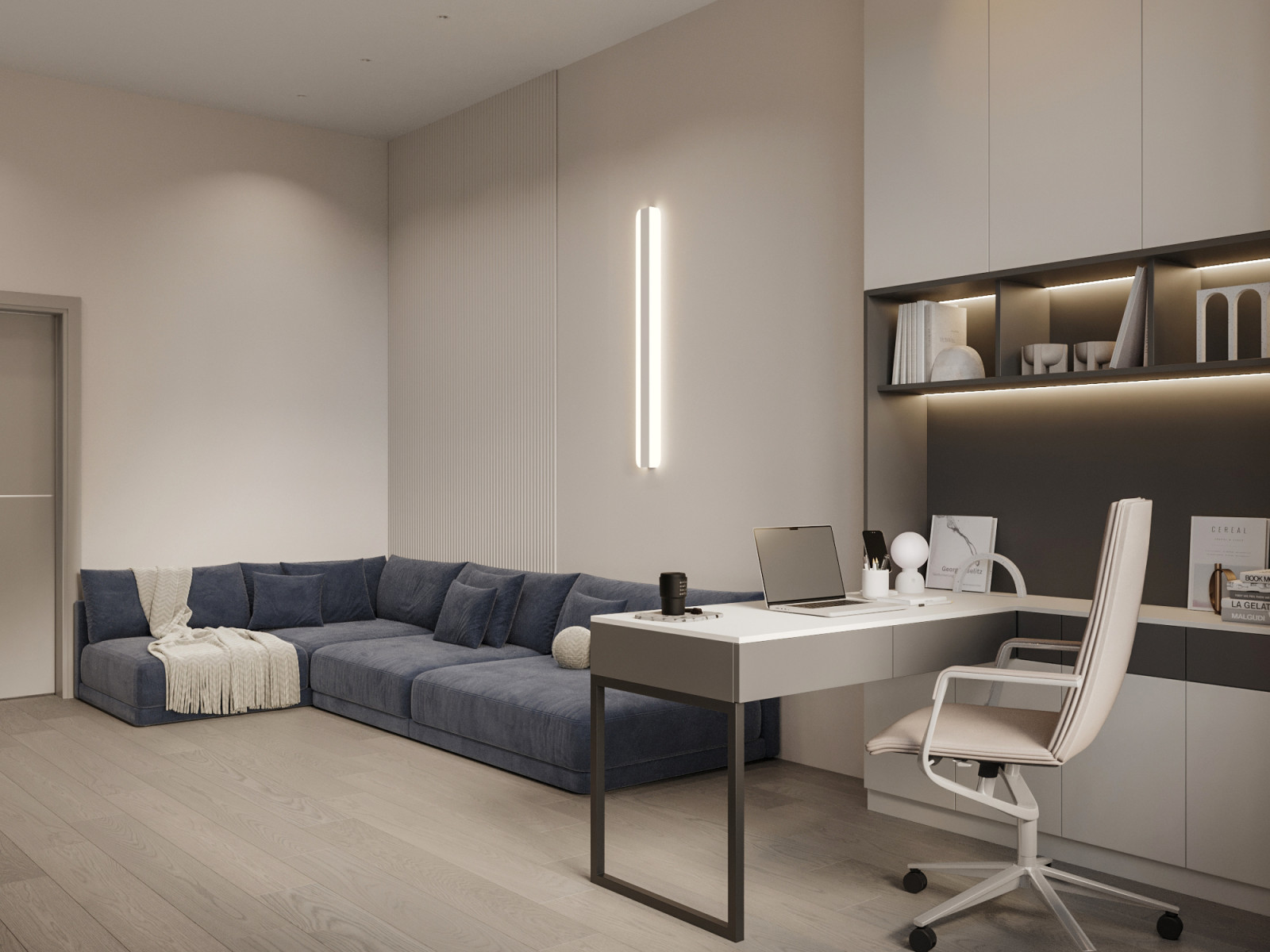 Светлая квартира для семьи из двух человек