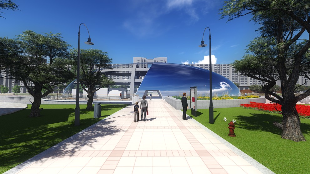 Лю Сыхань. Дипломный проект: "Реновация набережных реки Смоленки".