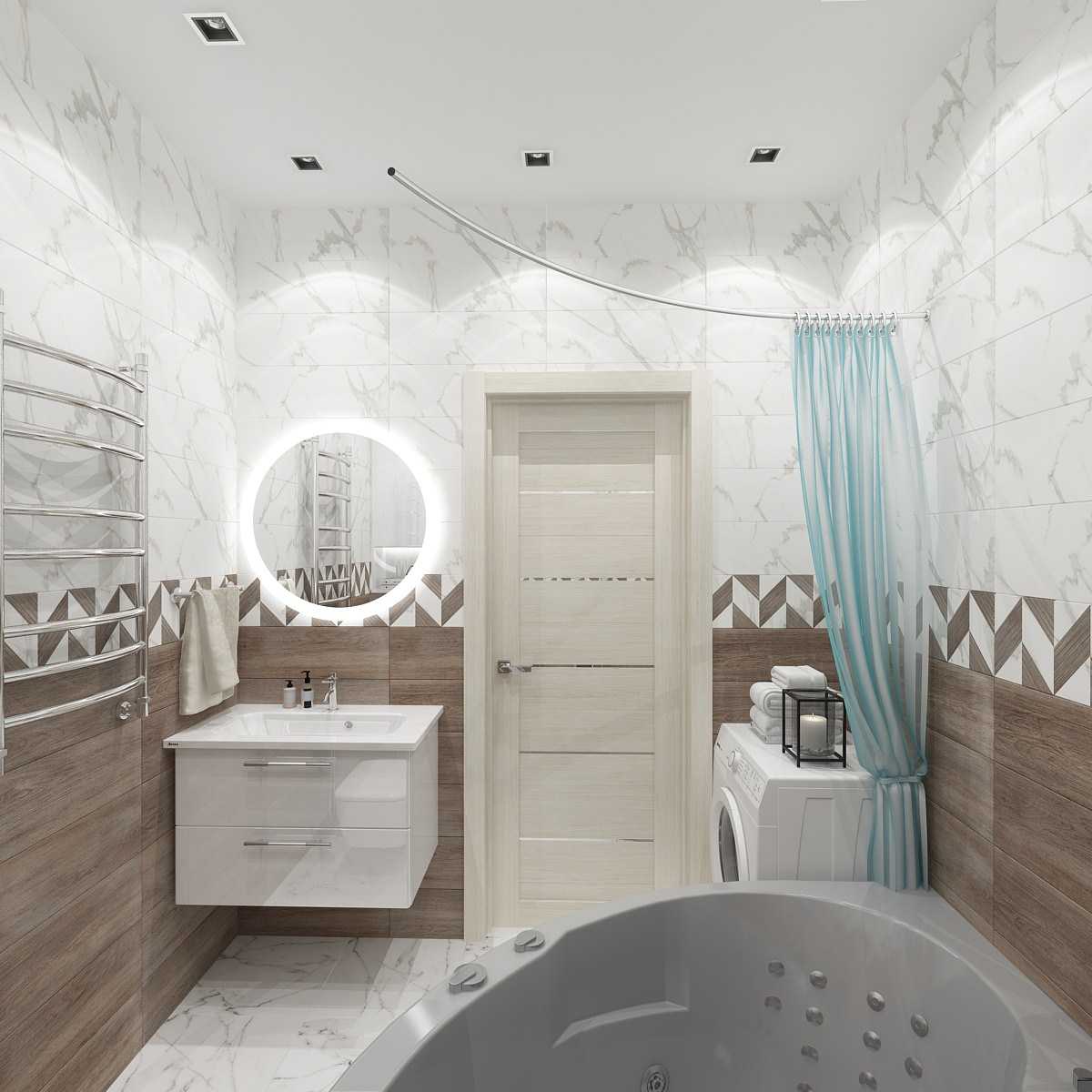 Дизайн-проект квартиры в районе Серебрянный берег г.Омск