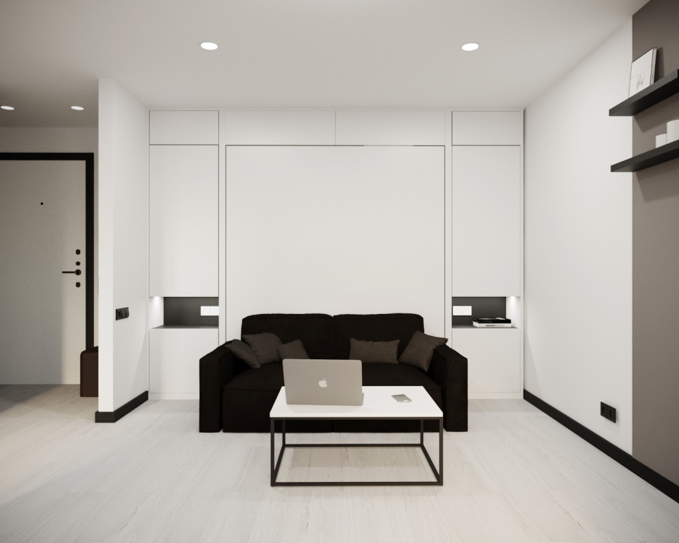 Проект для молодого человека-спортсмена в стиле "White minimalism"