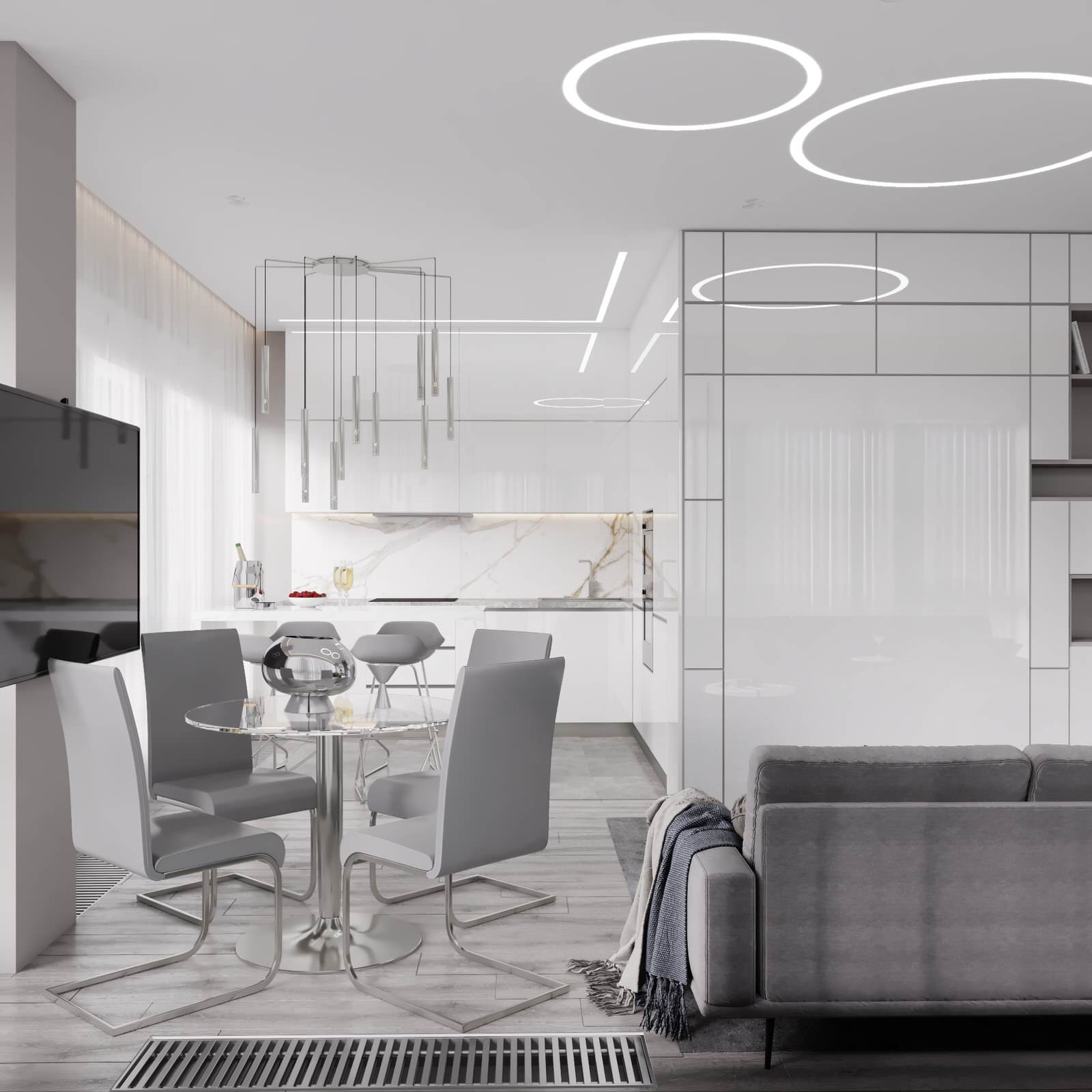 Дизайн квартиры-студии 44 кв.м.в г.Москва ЖК Monodom