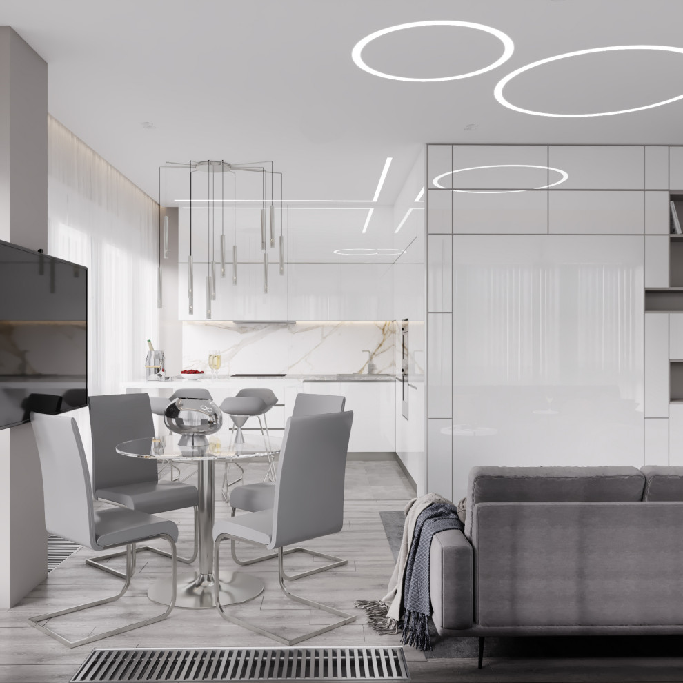 Дизайн квартиры-студии 44 кв.м.в г.Москва ЖК Monodom