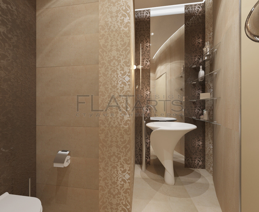 Проект 2х комнатной квартиры в  стиле арт-нуво