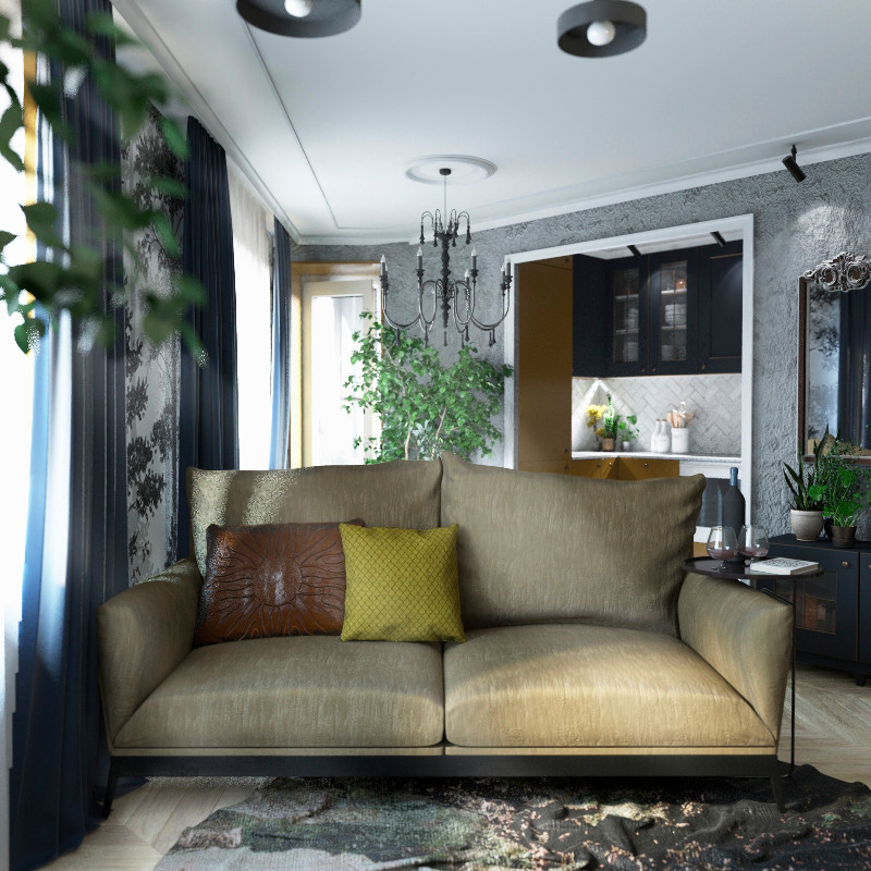 3-комн.(кухня-гостиная)