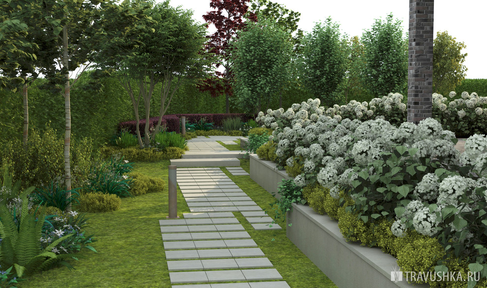 Дизайн-проект участка 20 соток, в 3D