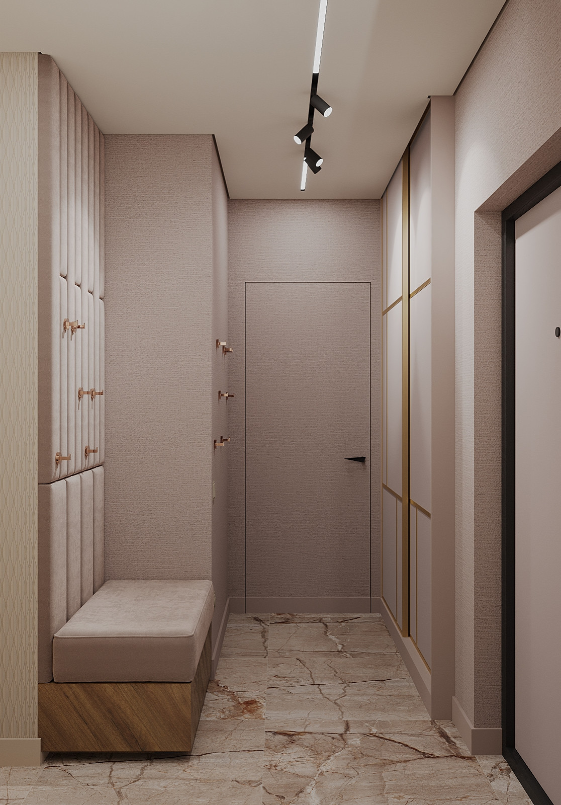 Интерьер 4-ёх комнатной квартиры_ "EHTNO TERRA_COTTA"