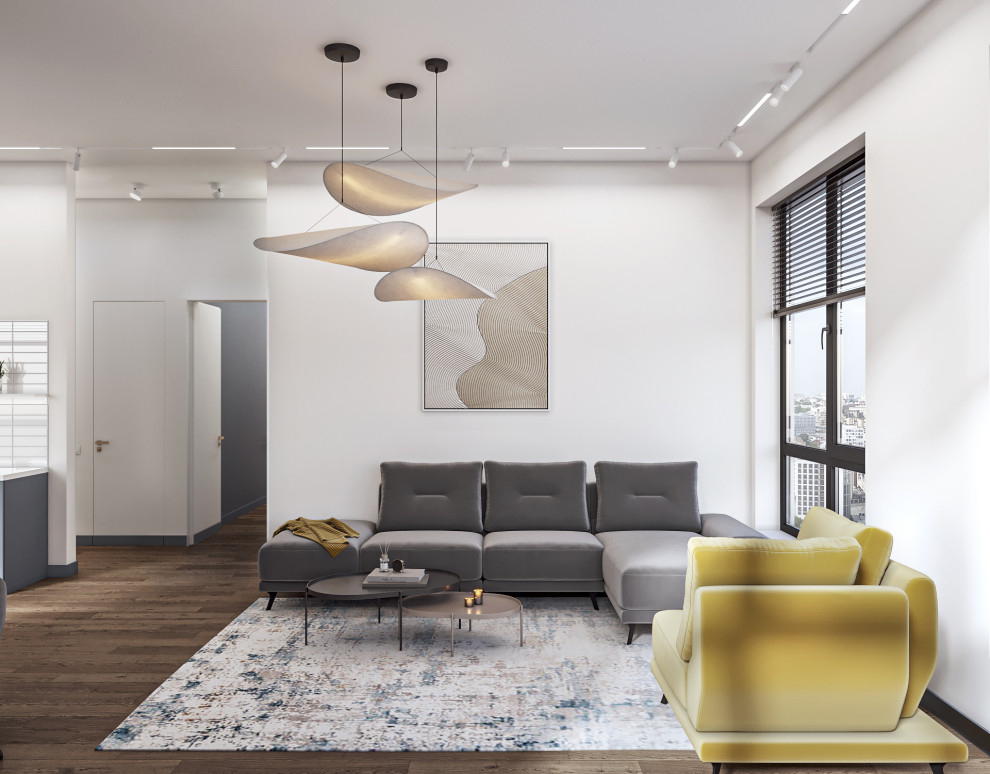 Гостиная 23м2.  ЖК Мейнстрит