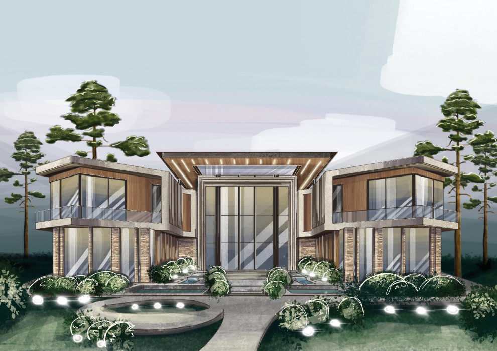 Обложка проекта: Скетч визуализации архитектуры