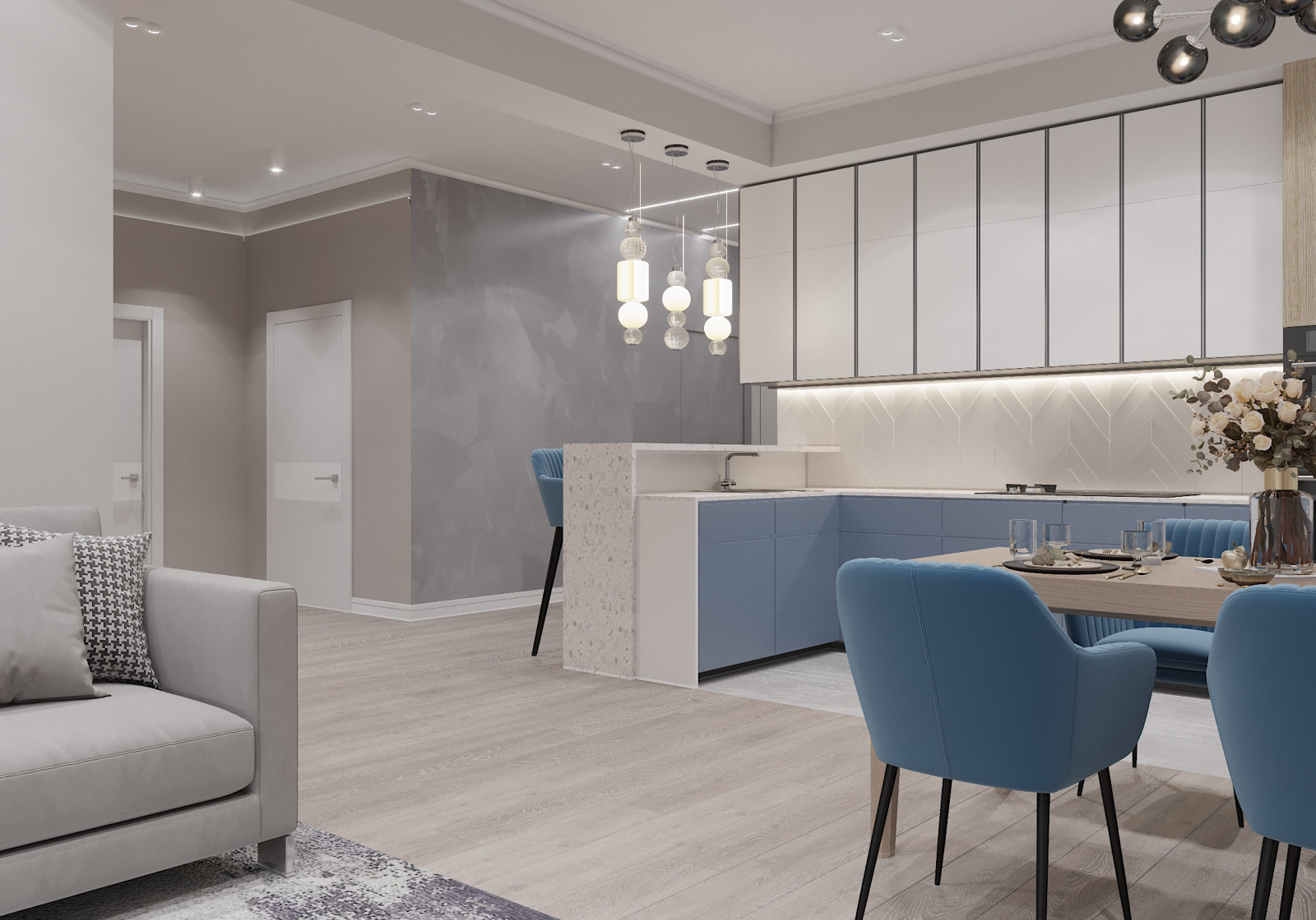 Дом в теплых оттенках