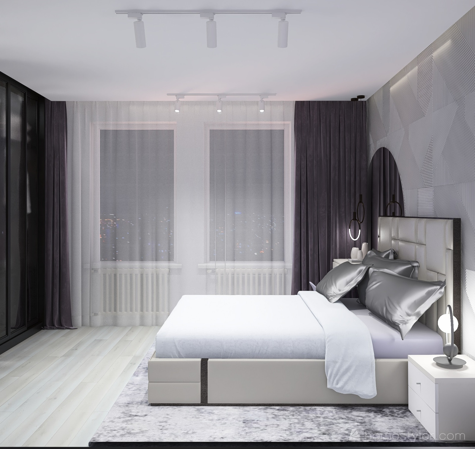 Проект двухкомнатной квартиры в современном стиле