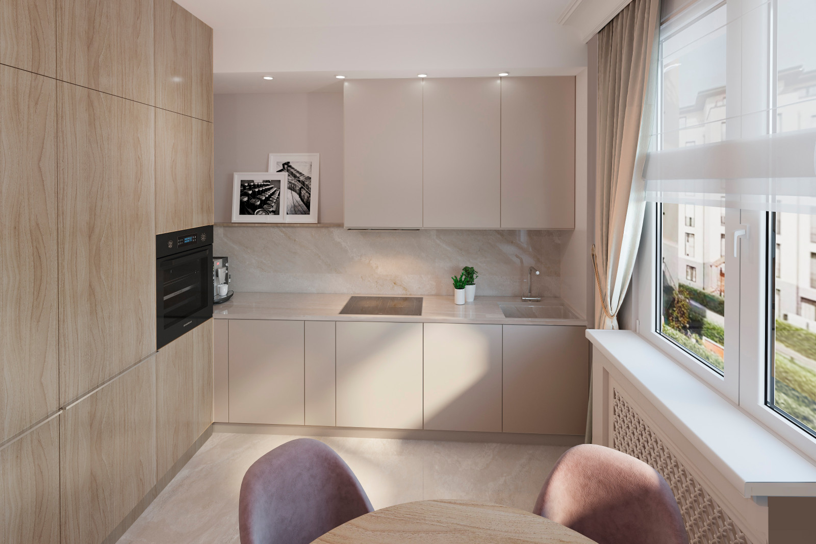 Küche in Vierzimmerwochnung, 108qm. Berlin.