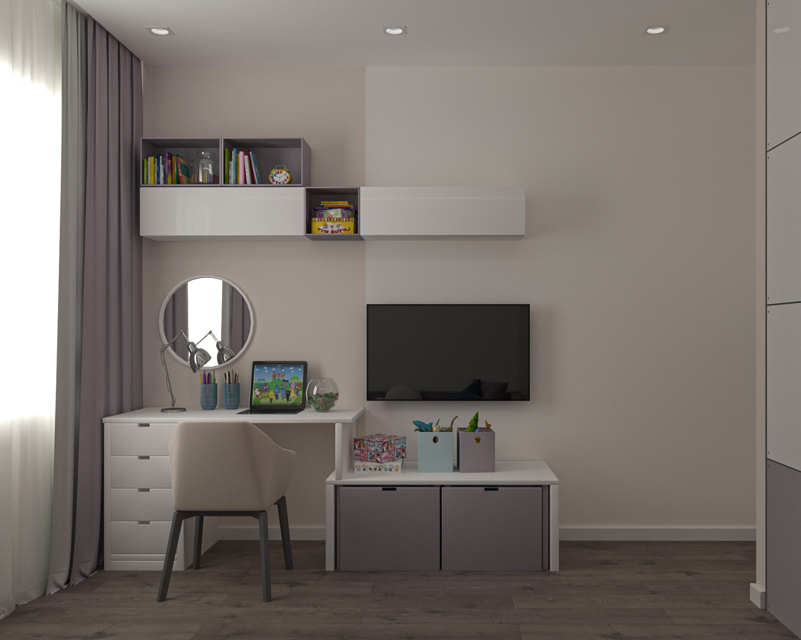 трехкомнатная квартира в современном стиле